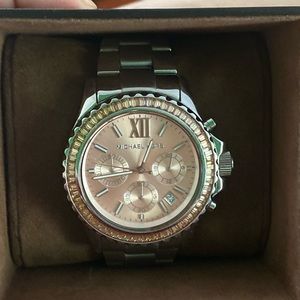 silver michael kors watch